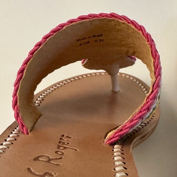 Jack Rogers Jacks Rope Sandals Rainbow Womens Size 6.5 EUC - Picture 4 of 9